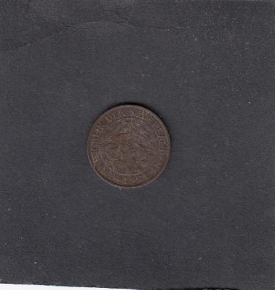 Beschrijving: 1 Cent WILHELMINA 